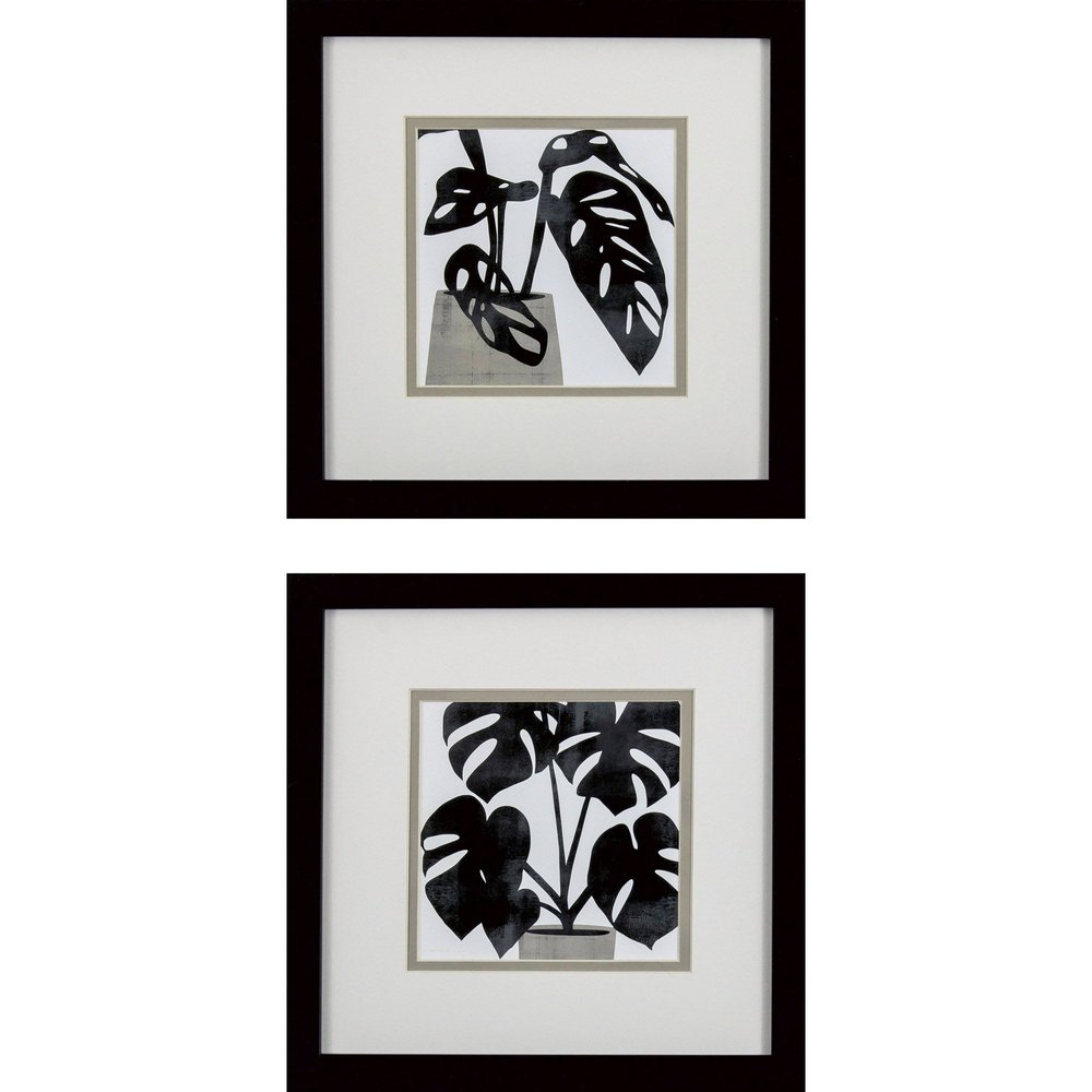 Set Of Two Plantling A Black Framed Wall Art HomeRoots