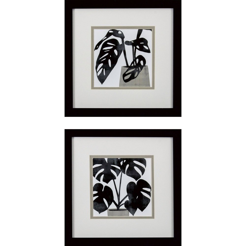 Set Of Two Plantling A Black Framed Wall Art HomeRoots