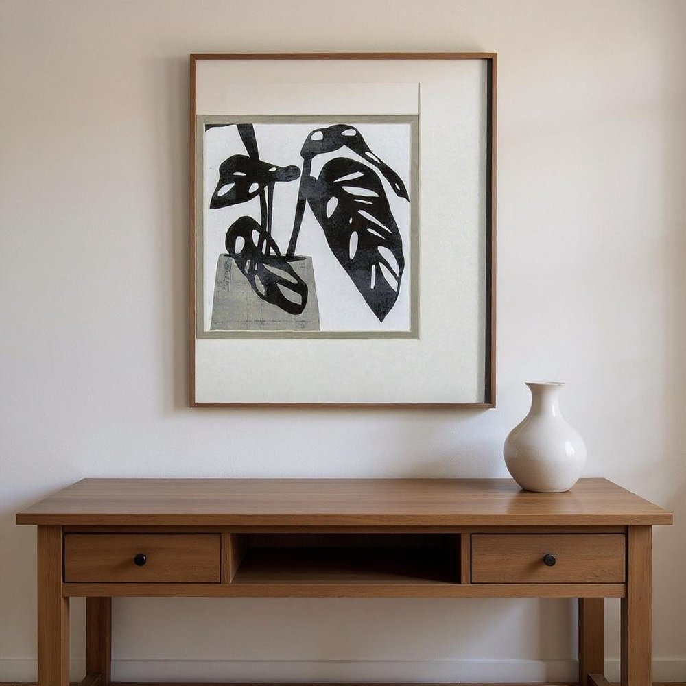 Set Of Two Plantling A Black Framed Wall Art HomeRoots