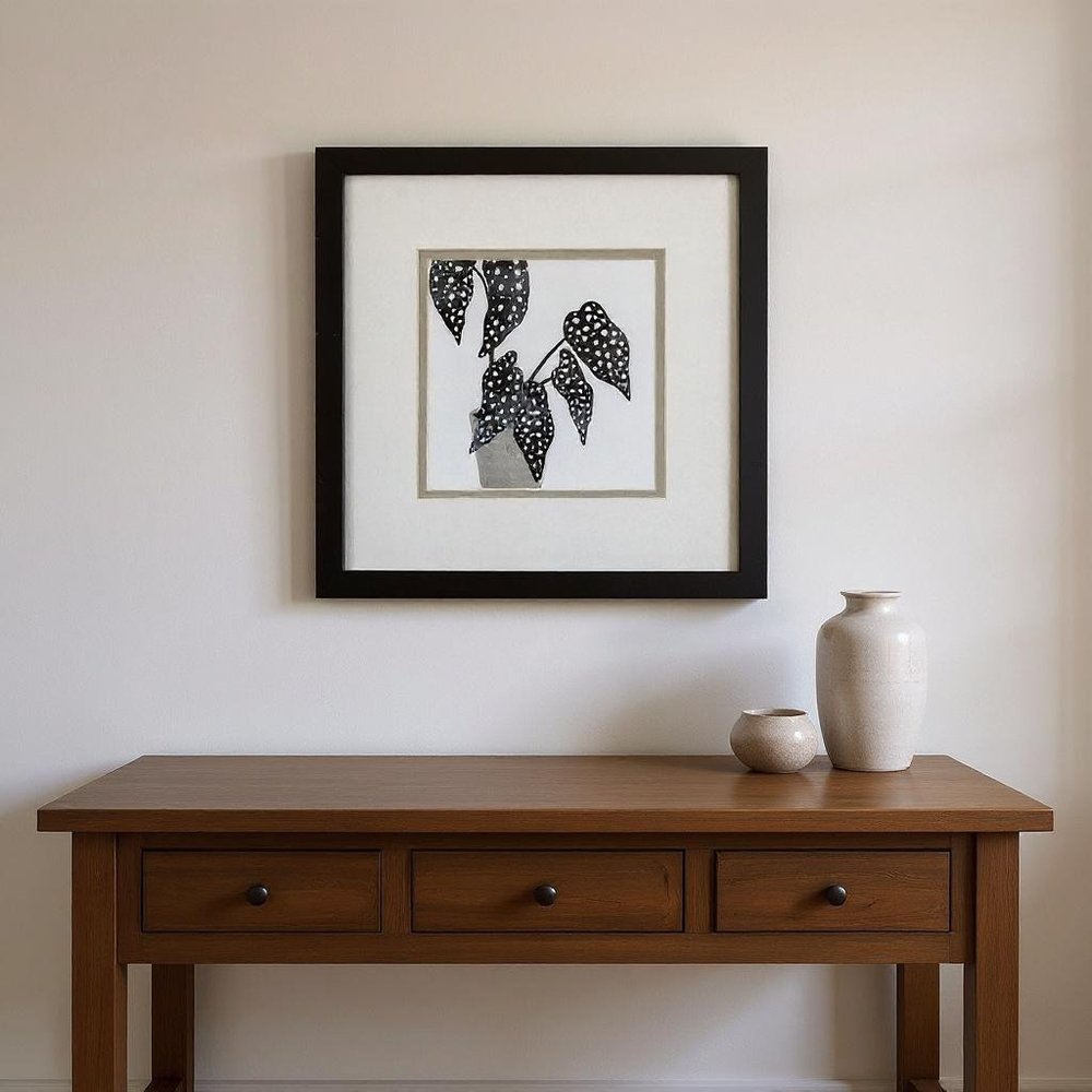 Set Of Two Plantling B Black Framed Wall Art HomeRoots
