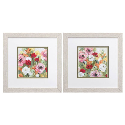 Set Of Two Leas Garden Distressed White Framed Wall Art HomeRoots
