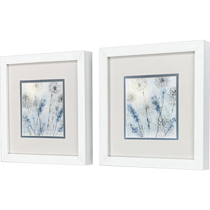 Set Of Two Soft Country Morning White Framed Wall Art