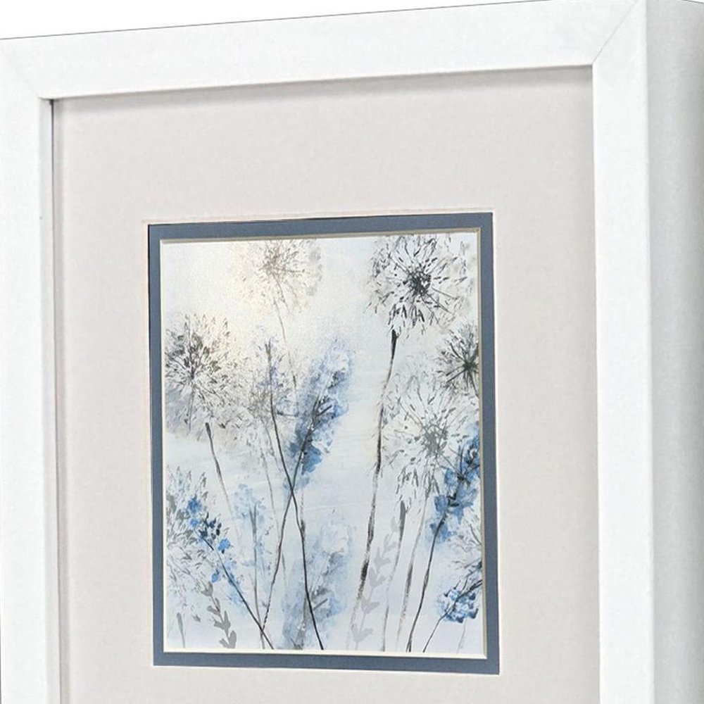 Set Of Two Soft Country Morning White Framed Wall Art