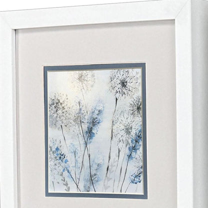 Set Of Two Soft Country Morning White Framed Wall Art