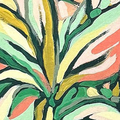 Set Of Two Candy Tropicals I Distressed White Framed Wall Art