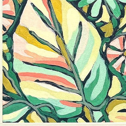 Set Of Two Candy Tropicals II Distressed White Framed Wall Art