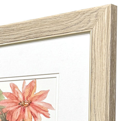 Set Of Two Just Peachy Brown Framed Wall Art