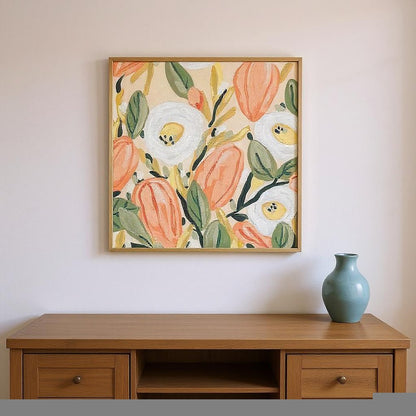 Set Of Two Gleeful Garden Silver Framed Wall Art HomeRoots