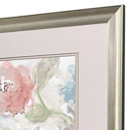 Set Of Two Spring in Provence Silver Framed Wall Art