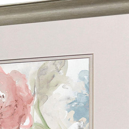 Set Of Two Spring in Provence Silver Framed Wall Art