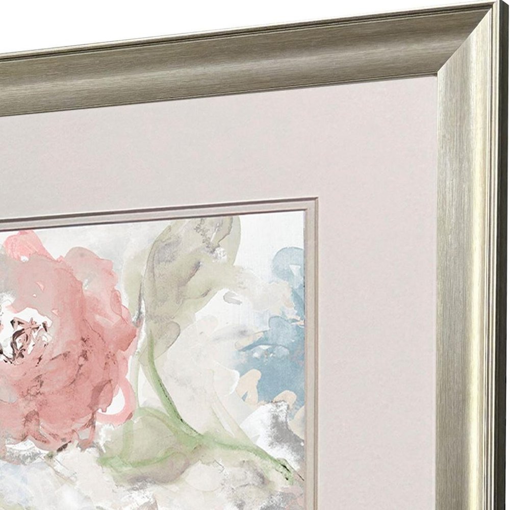 Set Of Two Spring in Provence Silver Framed Wall Art