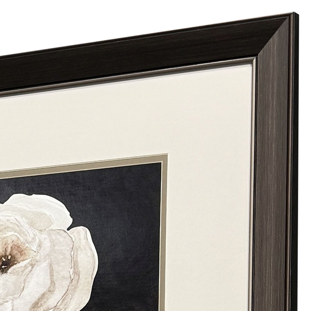 Set Of Two Botanical on Black Brown Framed Wall Art HomeRoots
