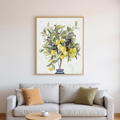 Set Of Two Lemon Tree Pot Brown Framed Wall Art HomeRoots