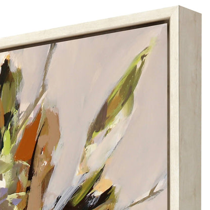 Bountiful Distressed White Floater Frame Wall Art