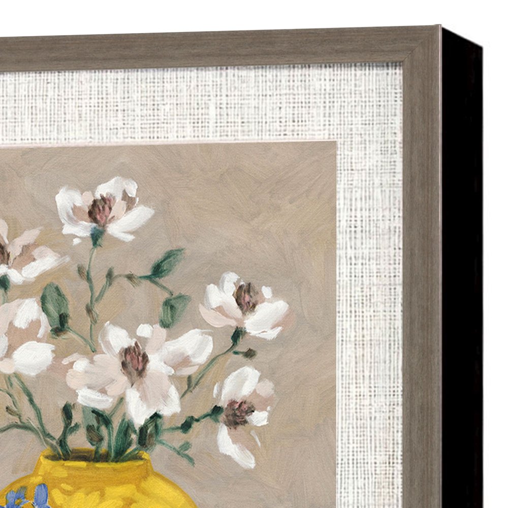 Set Of Four Decorative Bouquet Brown Framed Wall Art HomeRoots