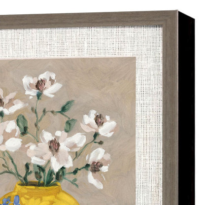 Set Of Four Decorative Bouquet Brown Framed Wall Art HomeRoots