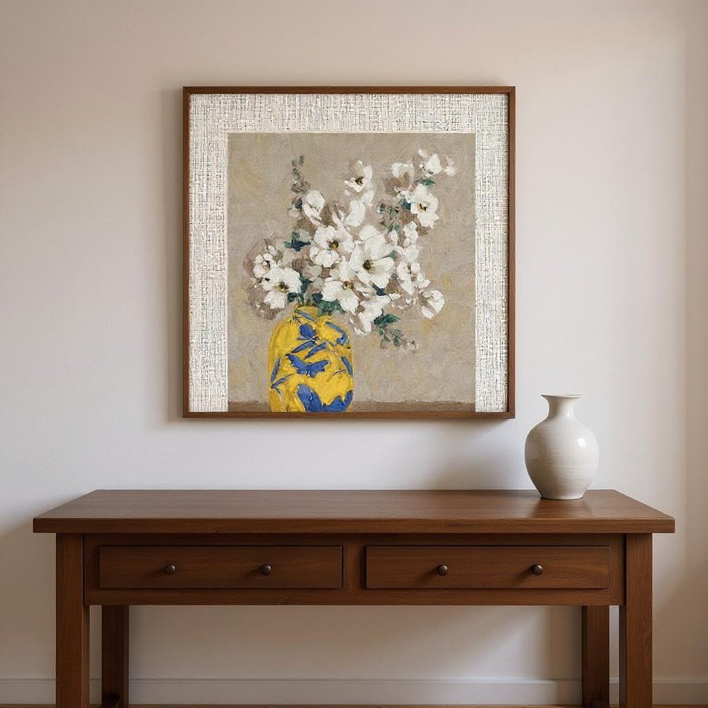 Set Of Four Decorative Bouquet Brown Framed Wall Art HomeRoots