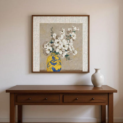 Set Of Four Decorative Bouquet Brown Framed Wall Art HomeRoots