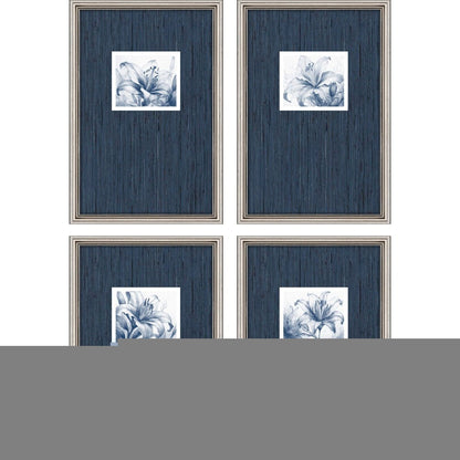 Set Of Four Lilies Silver Framed Wall Art HomeRoots