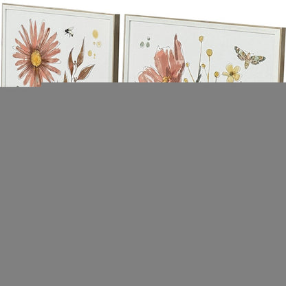 Set Of Two Full Bloom I White Framed Wall Art HomeRoots