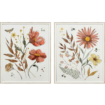 Set Of Two Full Bloom I White Framed Wall Art HomeRoots