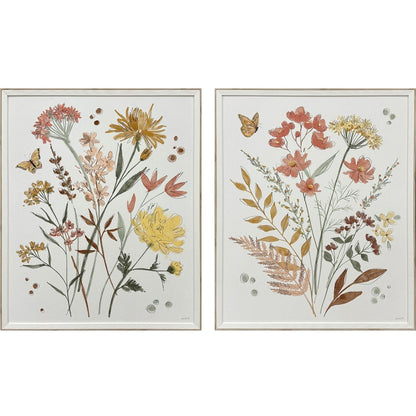 Set Of Two Full Bloom II White Framed Wall Art HomeRoots