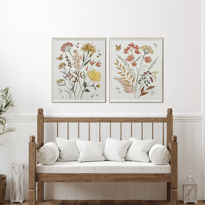 Set Of Two Full Bloom II White Framed Wall Art HomeRoots