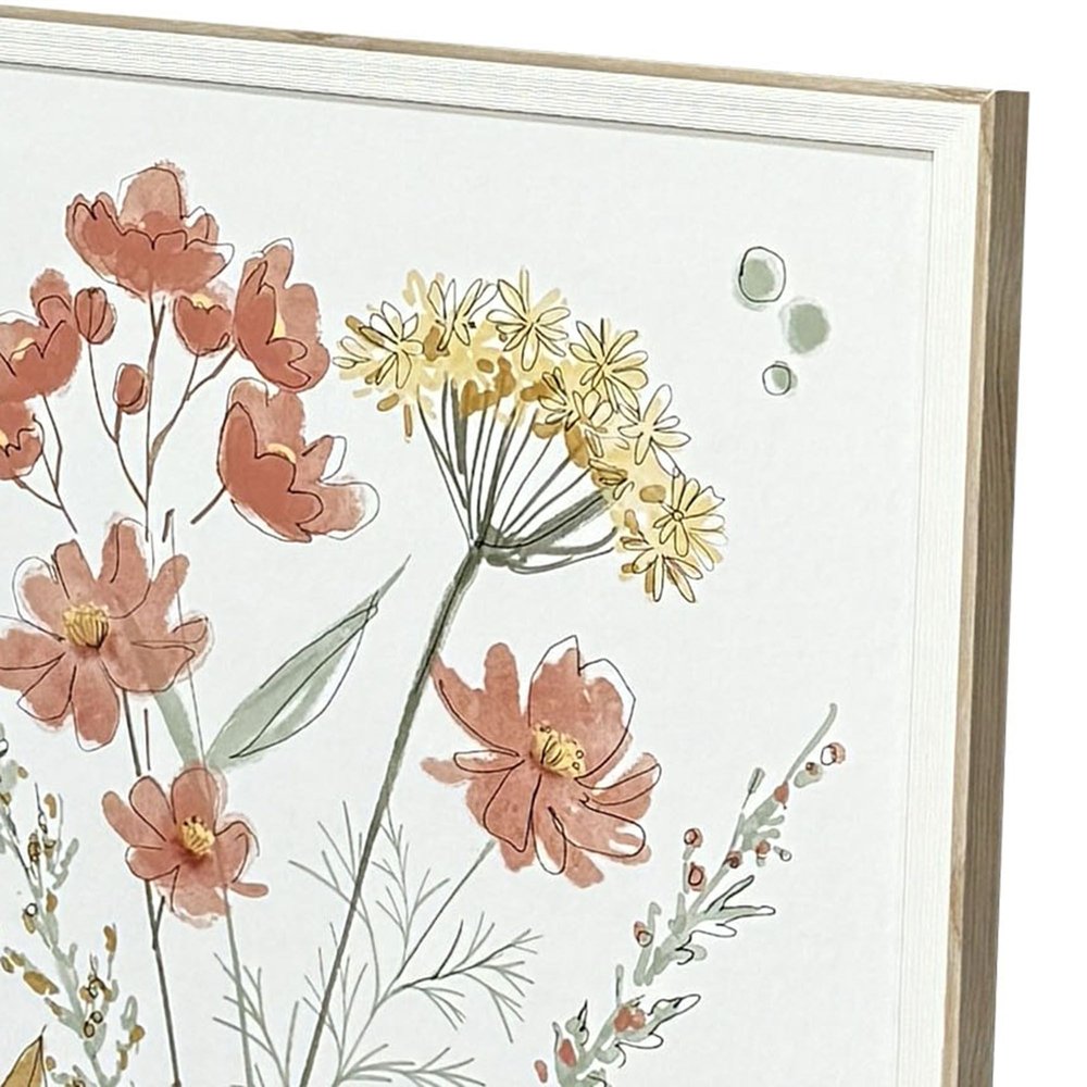 Set Of Two Full Bloom II White Framed Wall Art HomeRoots