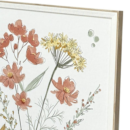 Set Of Two Full Bloom II White Framed Wall Art HomeRoots