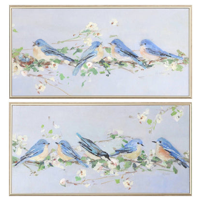 Set Of Two Chatter Branch Brown Framed Wall Art HomeRoots