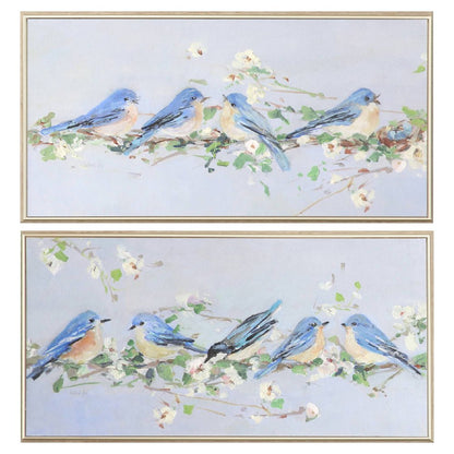 Set Of Two Chatter Branch Brown Framed Wall Art HomeRoots