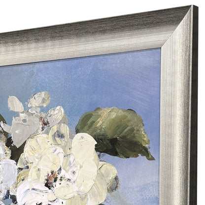 Alluring Blooms Silver Framed Wall Art HomeRoots