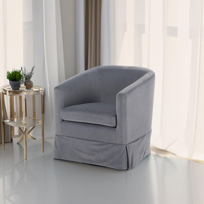 27.36" Wide Swivel Chair Gray - FurniFindUSA