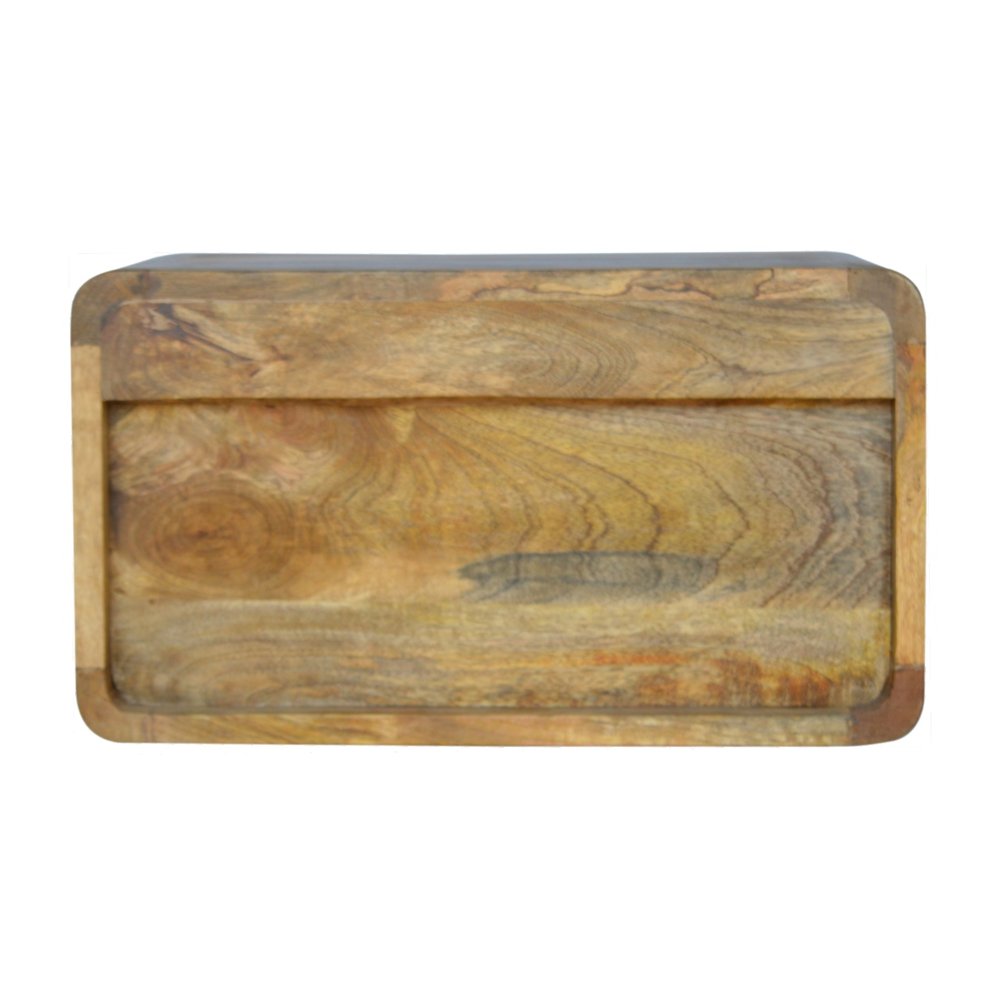 18" Natural Solid Wood One Drawer Floating Nightstand HomeRoots