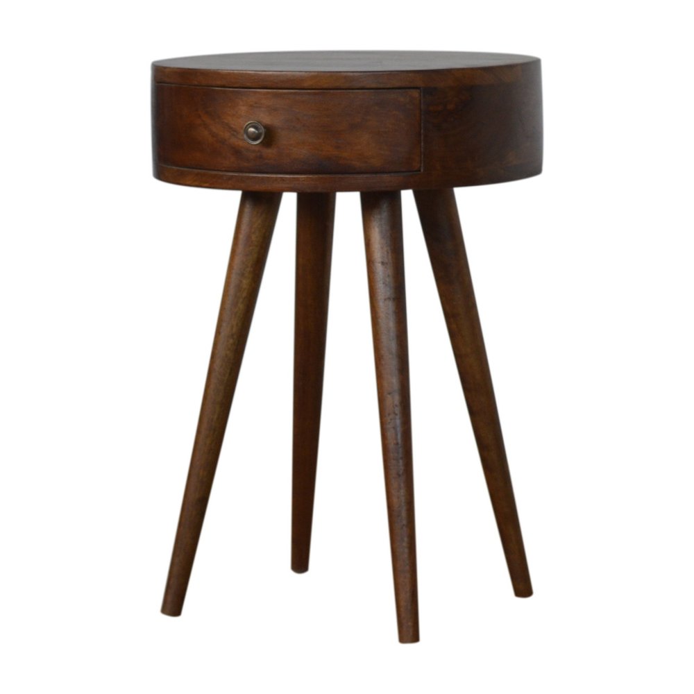 22" Chestnut Solid Wood One Drawer Nightstand HomeRoots