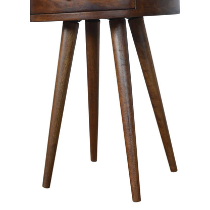 22" Chestnut Solid Wood One Drawer Nightstand HomeRoots