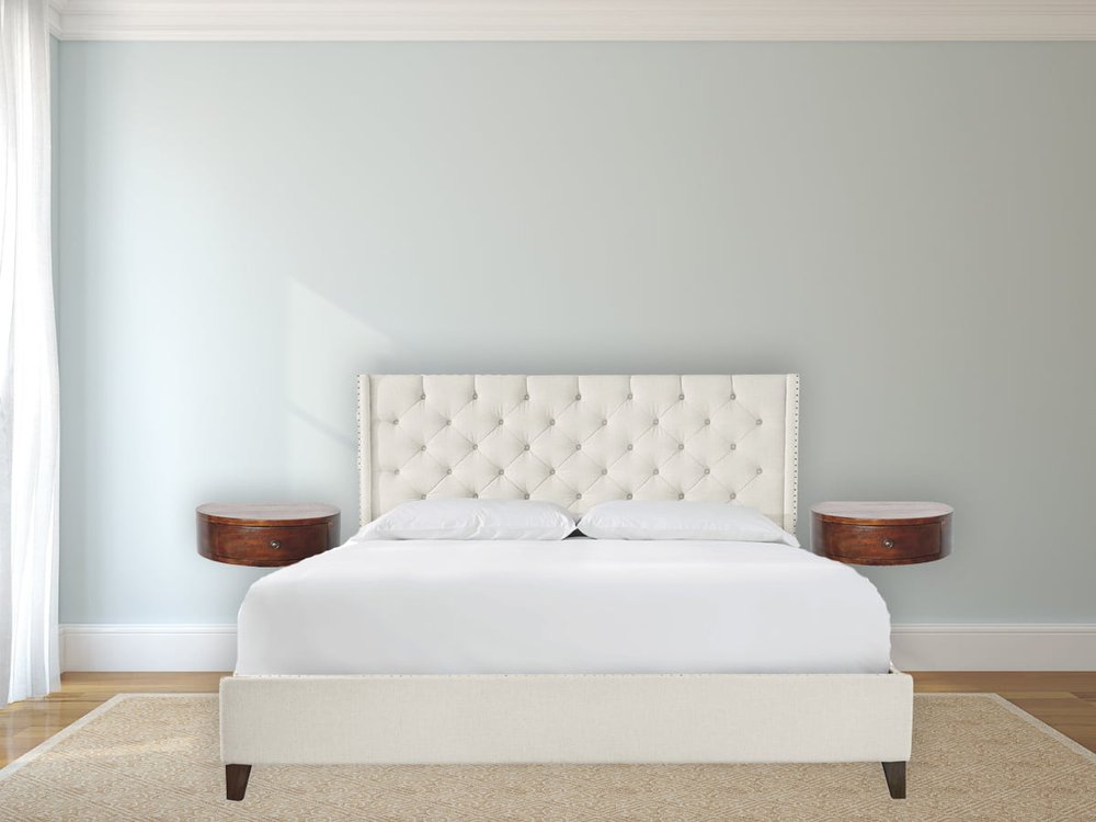 22" Brown Solid Wood One Drawer Floating Nightstand HomeRoots