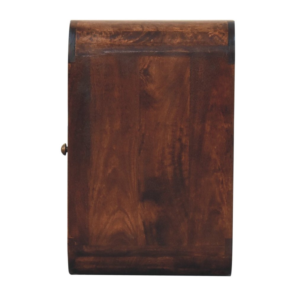 22" Chestnut Solid Wood One Drawer Nightstand HomeRoots