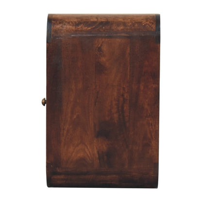 22" Chestnut Solid Wood One Drawer Nightstand HomeRoots