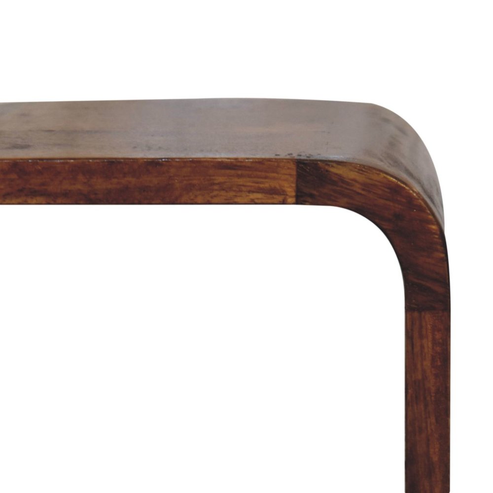 16" Chestnut Solid Wood Square Nightstand HomeRoots