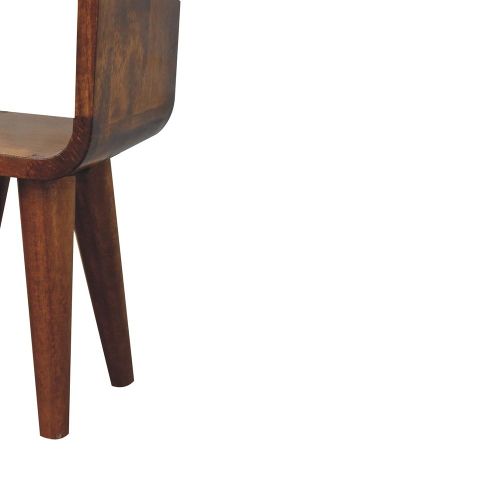 16" Chestnut Solid Wood Square Nightstand HomeRoots