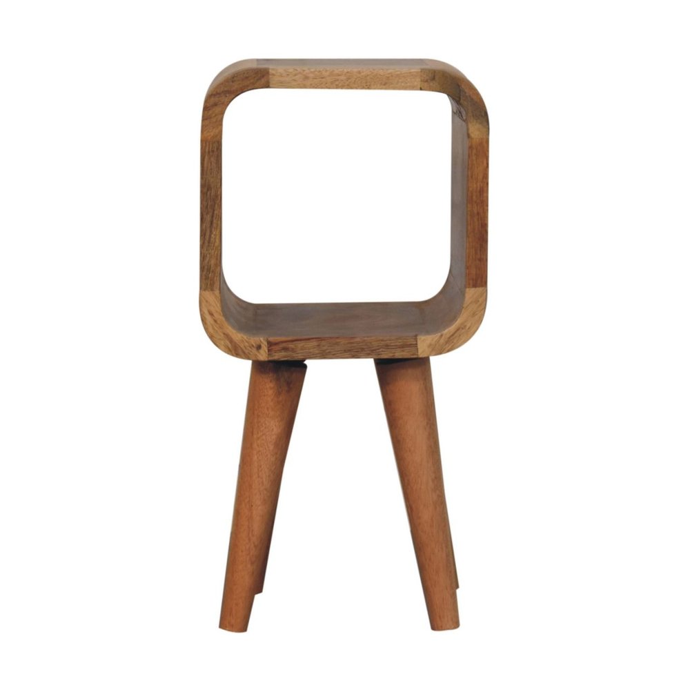 16" Oak Solid Wood Nightstand HomeRoots