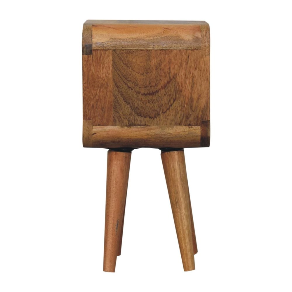 16" Oak Solid Wood Nightstand HomeRoots