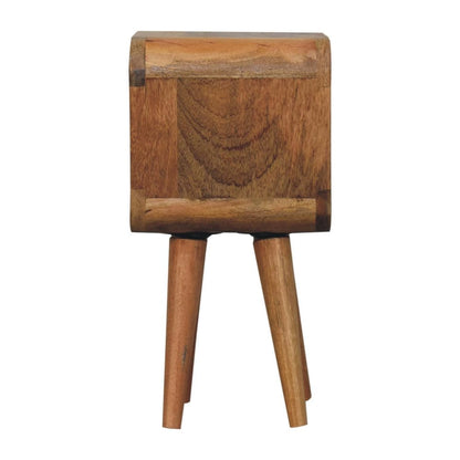 16" Oak Solid Wood Nightstand HomeRoots