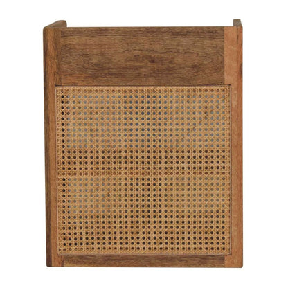 23" Oak Solid Wood One Drawer Nightstand HomeRoots