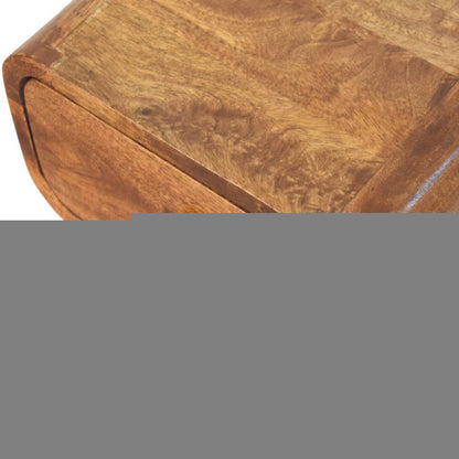 19" Chestnut Solid Wood Square One Drawer Nightstand HomeRoots