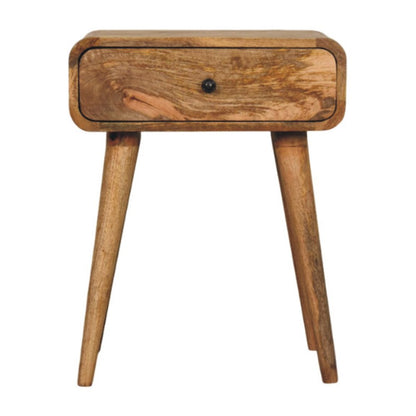 22" Oak Solid Wood One Drawer Nightstand HomeRoots