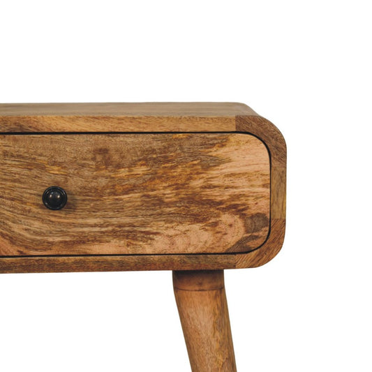 22" Oak Solid Wood One Drawer Nightstand
