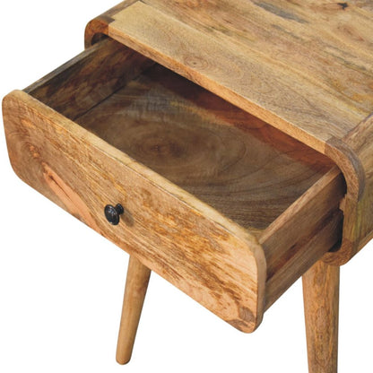 22" Oak Solid Wood One Drawer Nightstand HomeRoots