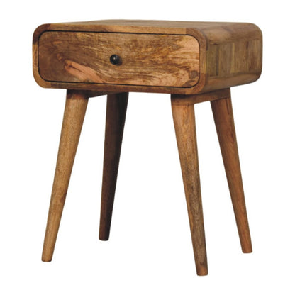22" Oak Solid Wood One Drawer Nightstand HomeRoots